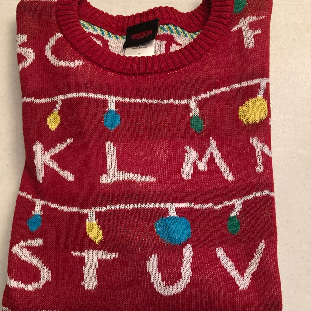 Stranger Things Light Up Crewneck Sweater - Picture 6 of 6